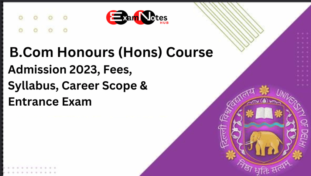 B.Com Honours