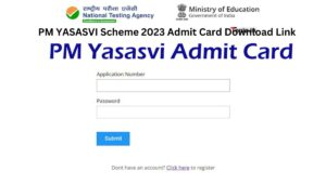 PM YASASVI Scheme 2023 Admit Card Download Link