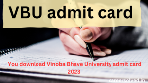 VBU admit card