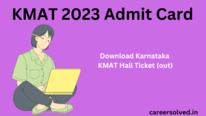 KMAT 2023 Admit Card